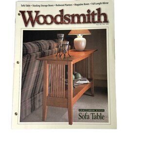 Vintage Woodsmith Woodworking Magazine u Vol 18 Issue 104 April 1996 Sofa Table